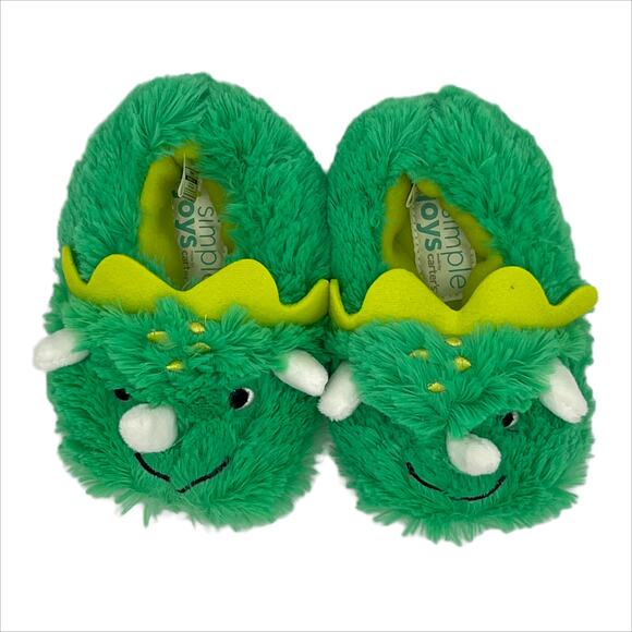 Simple Joys by Carter Jarrell Fuzzy Slipper in Green Size S(5-6) - Picture 8 of 11